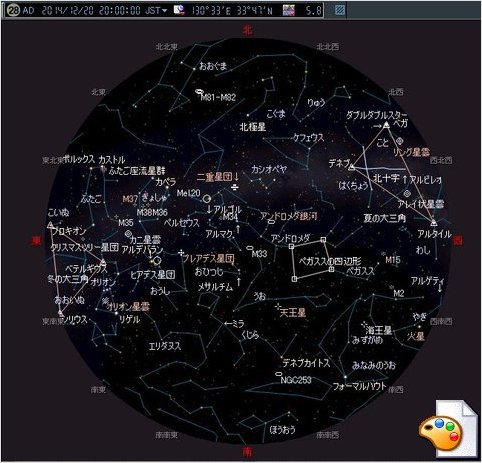2014年12月20日　20：00　観望対象候補　その２