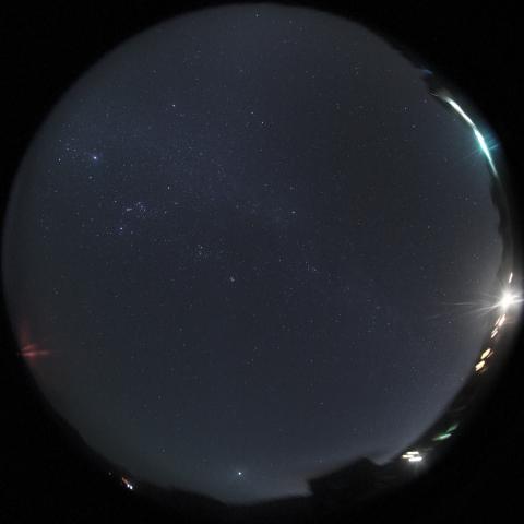 合宿1日目の夜空